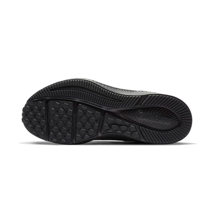 Nike Varsity Leather Low Top Sports Casual Shoes Pure Black Children Aged 3 7 Years Old CN9393-001