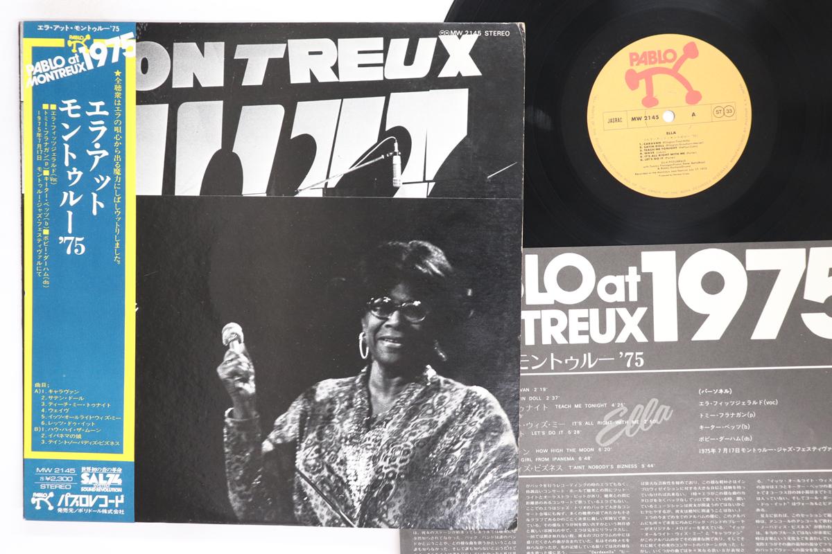 Виниловая пластинка ELLA FITZGERALD  Ella Fitzgerald At The Montreux Jaz MW2145 PABLO 1975 Япония Obi Джаз Б/у