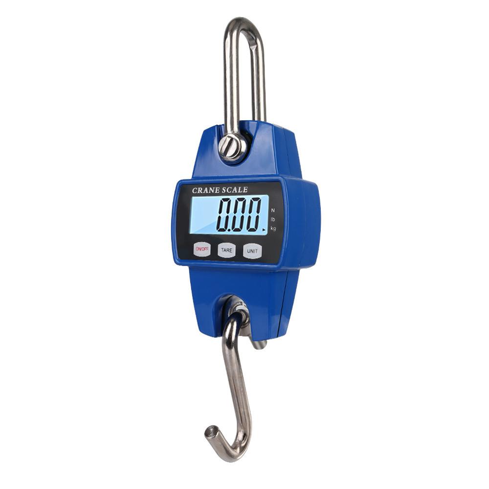 300kg  Portable Electronic Hanging Scale Stainless Steel Crane Scale Digital Heavy Duty Hanging Hook Scales 18.5*17.5*5cm