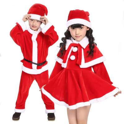 Klasická Cosplay Kostýmová Sada Santa Claus Vánoční Oblek Oblečení Chlapci Dívky Batole
