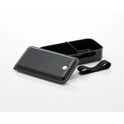 Skater Bento Box Silver Ion Ag+ Antibacterial Fluffy Packing Integrated 1 Tier 830ml Retro French Black PAL8AG