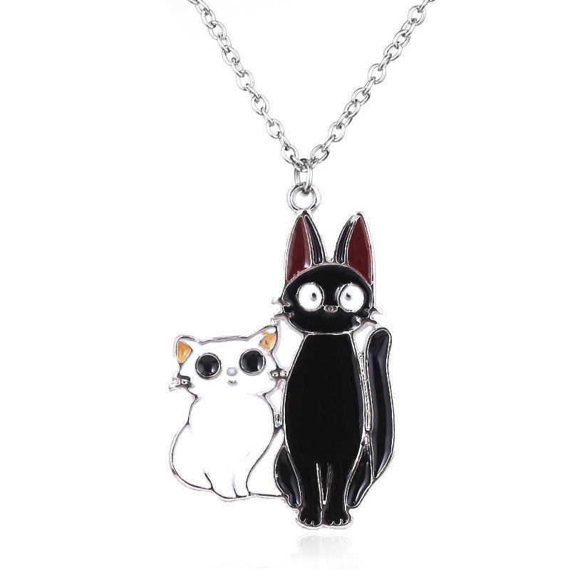 Anime Cute Black Cat Keychain Cartoon Cosplay Home delivery Props Pendant Keyring Wen Women Backpack Jewelry Accessories Gift
