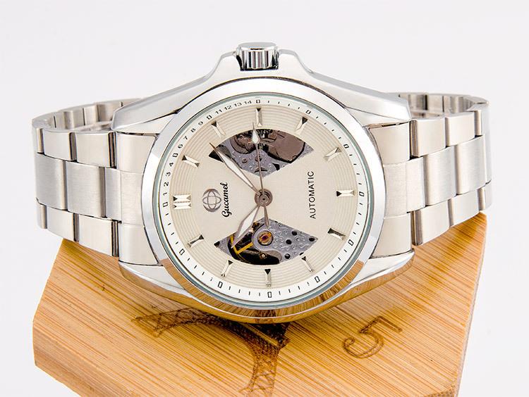 Fashion men's mechanical watch, through-the-bottom hollow automatic mechanical watch men's, men's mechanical watch