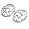 2 Pcs Bike Disc Brake Rotors Lightweight Fast Heat Dissipation Steel High Hardness Mountain Bike
