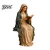 Statua di Gesù Sitter da Scaffale Vergine Maria che Legge Statuetta per Libreria Sitter in Resina Scultura Decorativa Casa Ufficio Regalo Amanti dei Libri