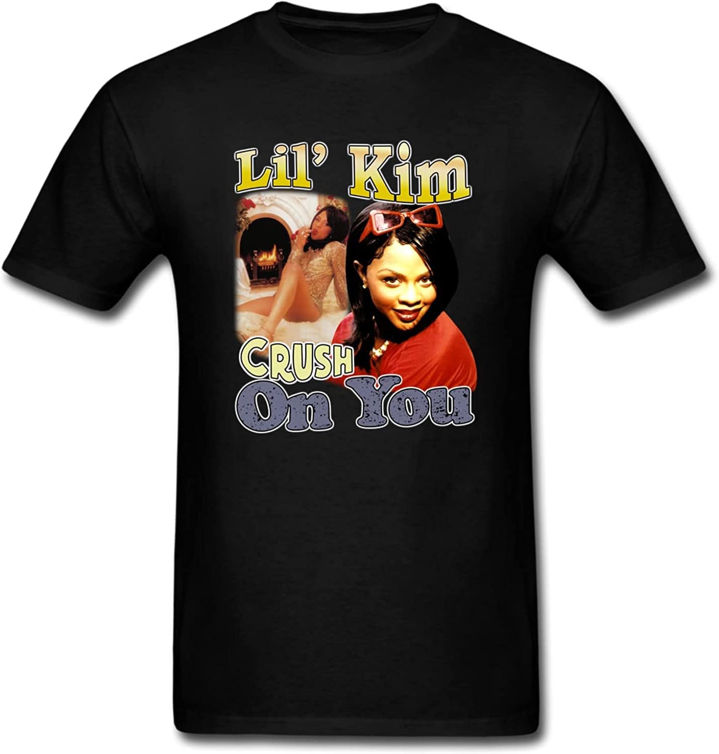 Lil Kim Tour Tee Women Men Black Unisex Cotton T-Shirt Black, Black, XL L