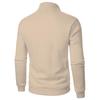 Men's Solid Color Stand Collar Casual Pullover Sweatshirt