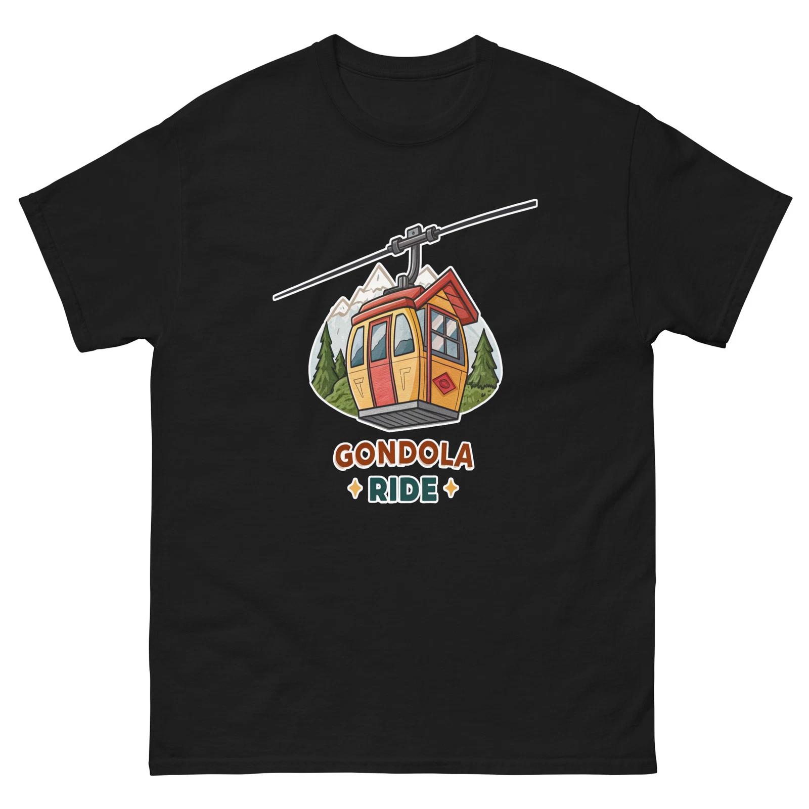 

Gondola Ride Mountain Ski Resort Town T-Shirt S