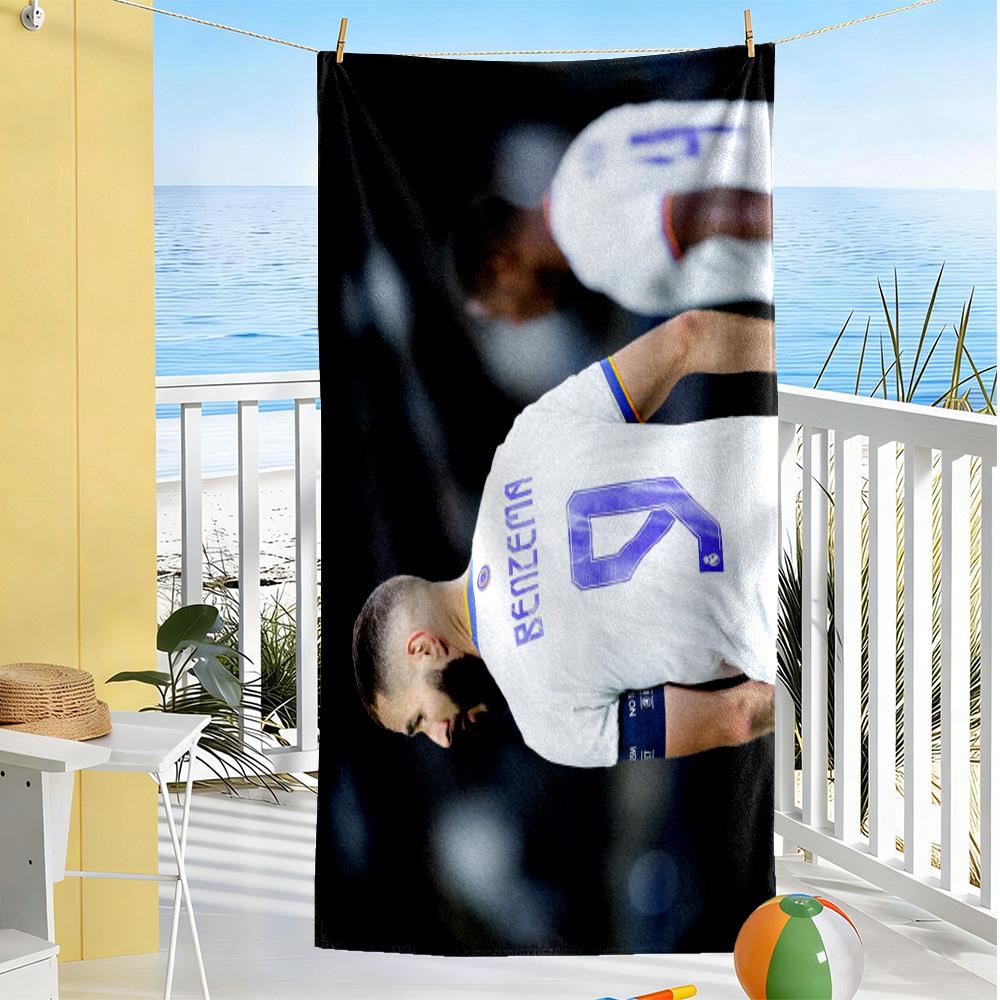 Croatian Footballer Victory. Beach Towel Super Soft & Absorbent Comfortable Lightweight Perfect for Traveling Yoga Camping and Swimming