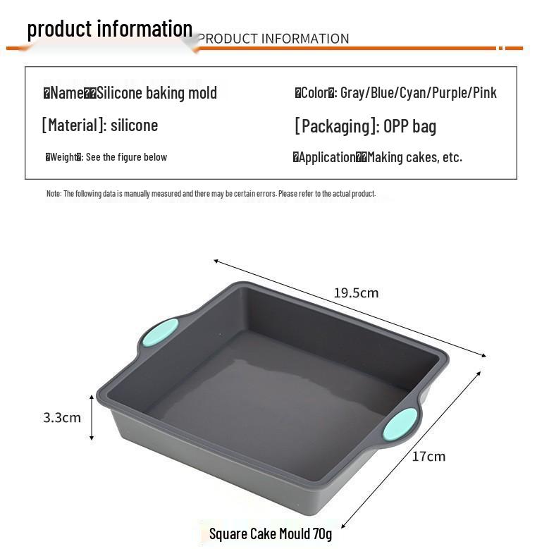 High-Temperature Resistant Silicone Cake Mold for DIY Baking and Steaming