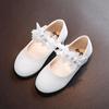 Lente Zomer Meisjes Jurk Prinses Leren Schoenen Kant Glanzende Bloem Zachte Zool Flats Optreden Feest Wit Bruiloft Sandalen