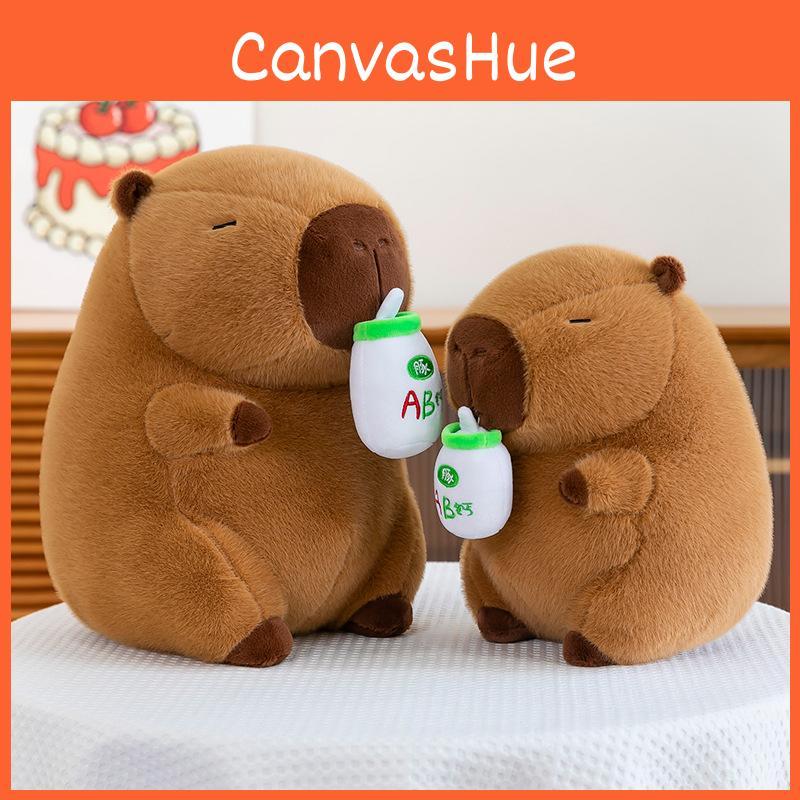 Calcium Ad Milk Capybara Plush Toy Pillow With Two In One Design For Office Use