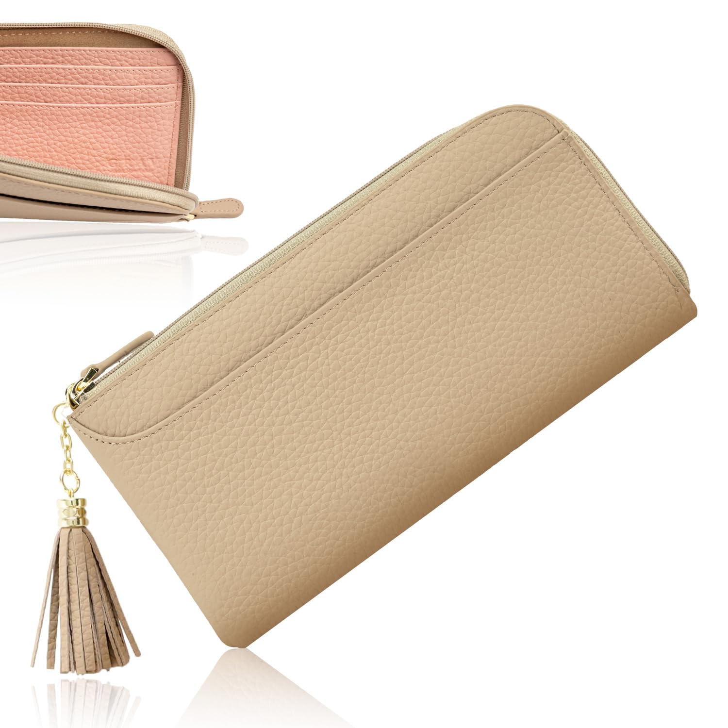 

and Comfortable to the in Genuine Leather Long Wallet and Minimalist Slim Wallet with Coin Bill Large Capacity Card Gift x [GRAV] [Soft Touch]