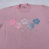 Vintage Hawaii Shirt Mens Large Pink Floral Hibiscus Graphic Tee Made USA 90s