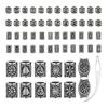 Viking Beard Beads Antique Norse Hair Tube Beads Dreadlocks Beads for Hair Braiding Pendant DIY Jewelry Hair Decoration UHB