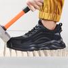 Fashion Men Safety Shoes Anti-crush Anti-puncture Breathable Wear-resistant Lightweight Anti-slip Steel-toe Protective Safety Work Shoes