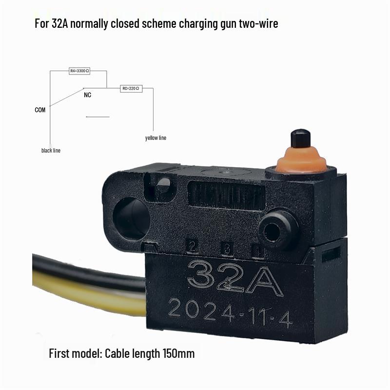 Waterproof IP67 Built-in Resistor Wiring Harness Micro Switch for New Energy Charging Gun