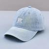 Vintage Dad Hat - Soft Washed Distressed Embroidered Heart Baseball Cap with Adjustable Strap - Unisex Couple Sun Hat for Women