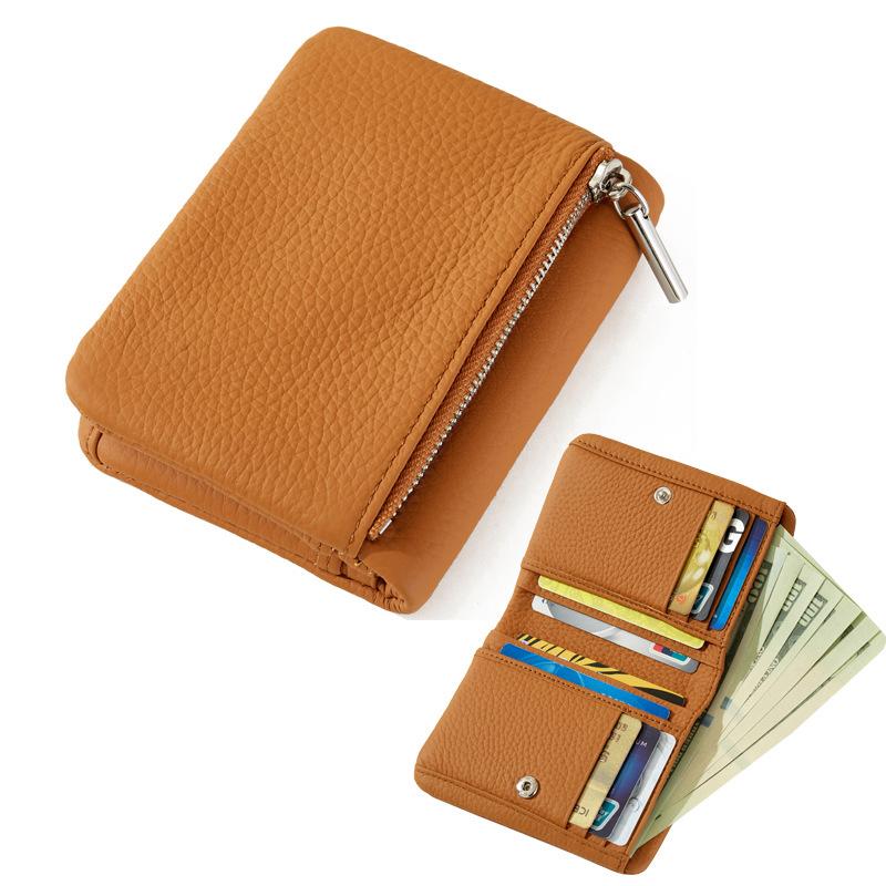 Mendy Women s Leather Zip Wallet Genuine Leather Card Holder Wallet Cash Money Holder With Card Slots Women s Pouch Designer