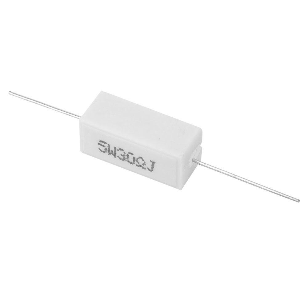 10Pcs Cement Resistor Power Resistance 5percent  Electronic Components 5W(30R)