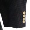 Burberrys 90er Jahre Old Check Muster doppelt geschnittene Jacke BE5 Navy System Herren Gebraucht