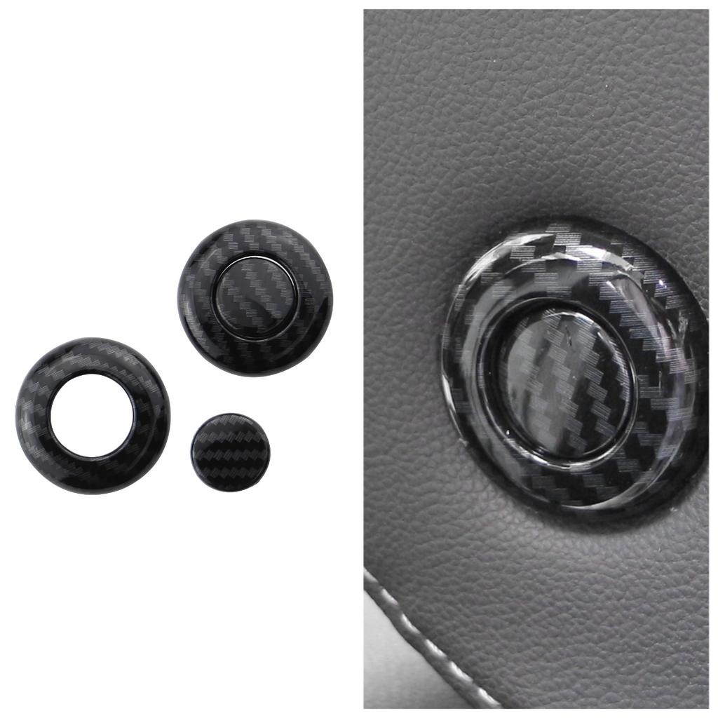 4Pcs/set Car Front Seat Head Adjustment Cover Trim Sticker for Volkswagen VW T-roc Troc 2018 2019 2020 2025 2025 Accessories