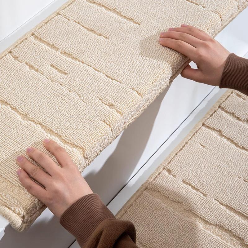 Waterproof and Anti Pollution Stair Tread Pad for Homestay Rugs Self Adhesive 3D Velvet Step Blanket Stair Edge Protection To Prevent Collision Pads
