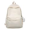 Damen Rucksack Neu Einfach Lässig Einfarbige Kleine Frische Stil Große Kapazität Schultasche Für Mittelschüler