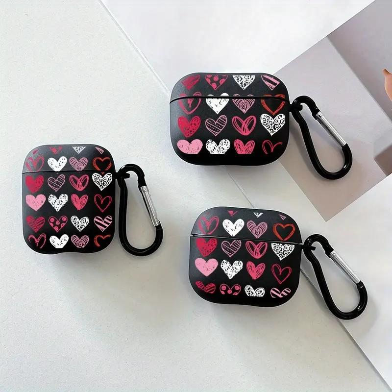 Full screen pink love applies to AirPods 1/1st generation protective case Apple Pro/1 wireless bluetooth headset case