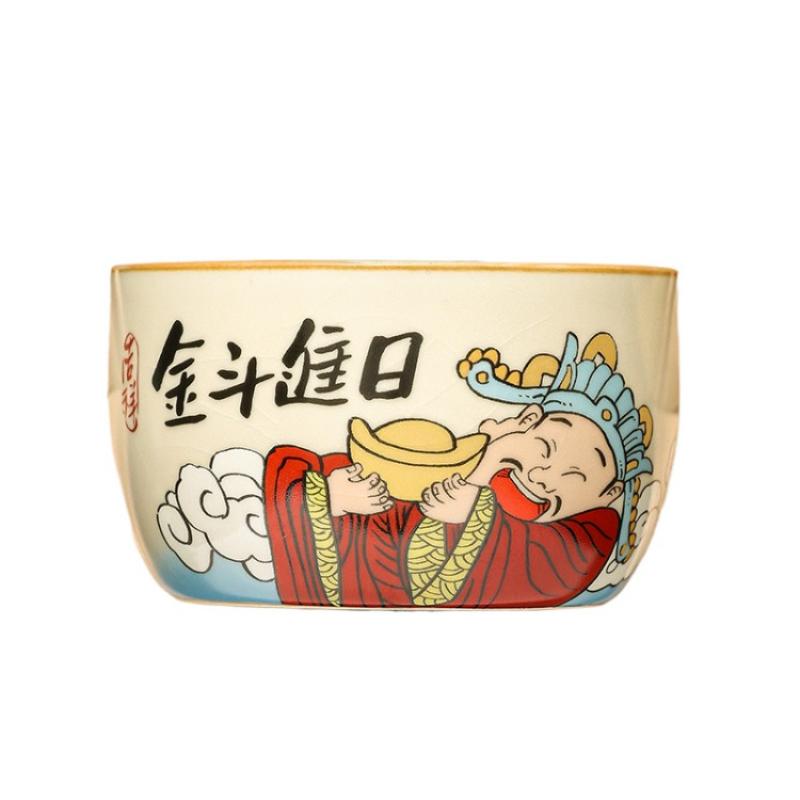 Ru Kiln Ceramic Tea Cup Crackle Glaze Personal Master Cup High End Develops Patina Gongfu Tea Ware Collection Gift