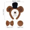 Bear Costume Props Bear Ears Headband Bear Cosplay Hairband Costume  for Kids and Adults