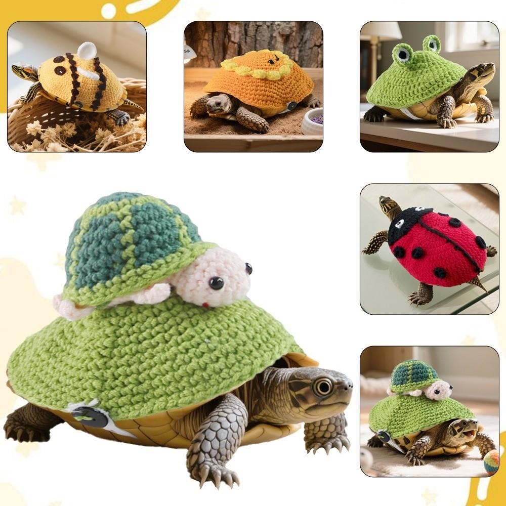 Handmade Turtle Sweater Warm Knitted Pet Clothes Creative Pet Tortoise Clothes  Pet Accessory