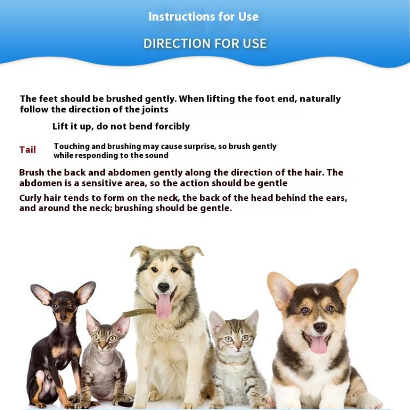 Pet Dog Hair Trimmer Comb Cutting Cut With 2 Blades Grooming Razor Thinning Dog Cat Combs Dog Cat Hair Remover Hair Brush Comb