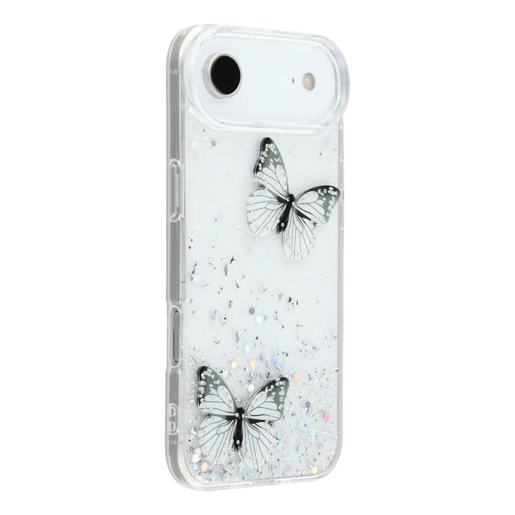For iPhone Air Case Epoxy PVC Butterfly TPU Aesthetics Phone Cover