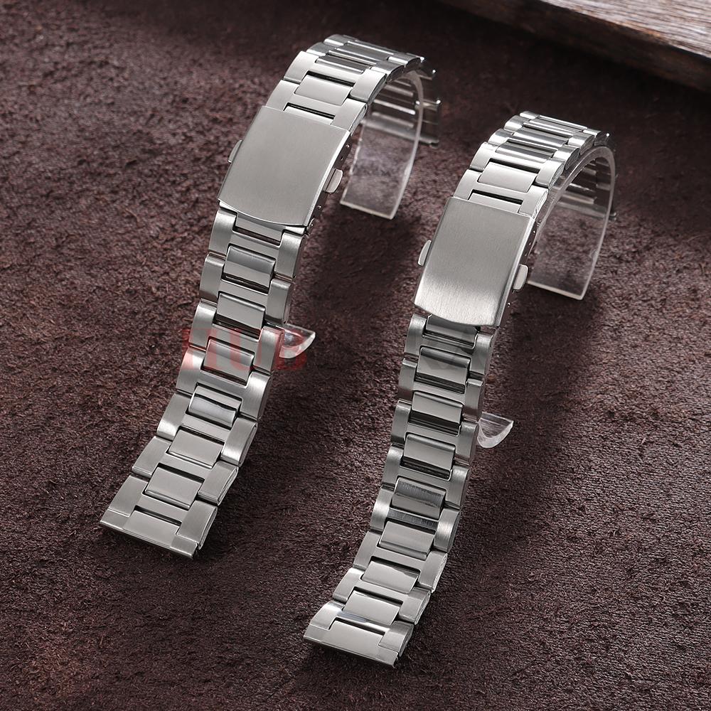 20mm22mm Stainless Steel Three Beads Strap Fashion Sliver Adjustable New Smart Universal Watch Band Women Men Watchbands Correas