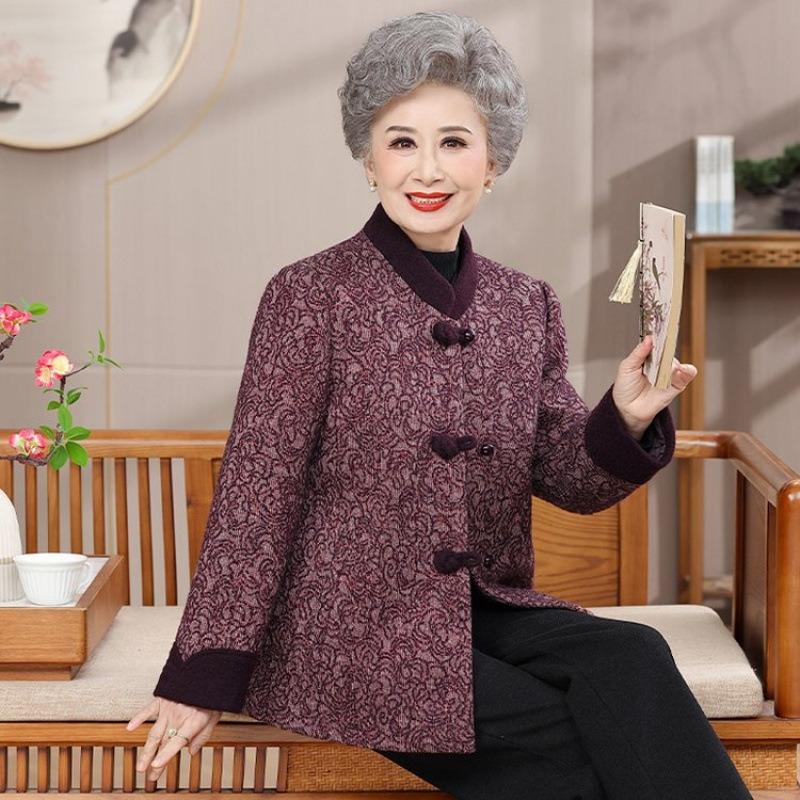 

Осенне-зимние шерстяные топы 0 новых пальто 5XL [recommended 150-80kg] фиолетовый