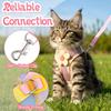 Cat Harness and Leash Set for Walking Escape Proof Adjustable Kitten Harness Breathable Mesh with Reflective Strips Lightweight Pet Vest for Cat