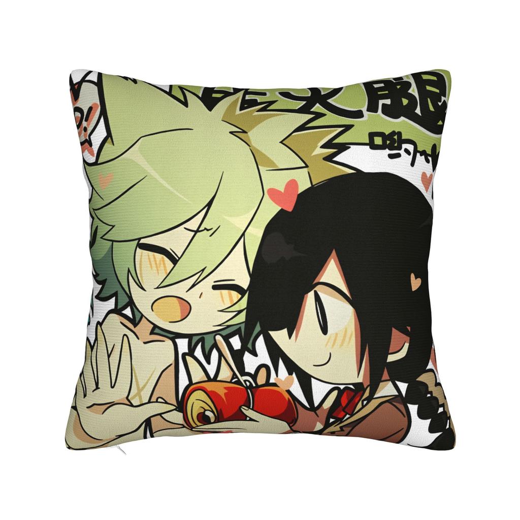 Horror Game M-Mogekos C-Castleds Pillow Case Soft Pillow Cover Vintage Pillowcases For Sofa Couch Bed Living Room