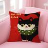 Cartoon Christmas Gift Cute Cat Cushion Cover Linen Pillowcase Cover Soft Decor for Sofa Home Room