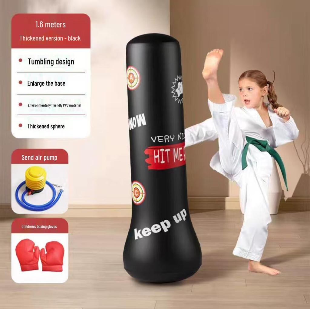 Aufblasbarer Boxsack: Kinderspielzeug für Fitness, Training und intellektuelle Entwicklung