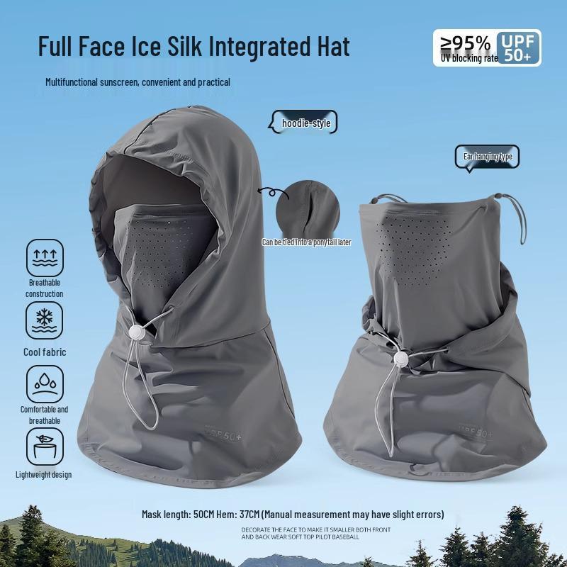 

Women s Breathable Ice Silk Sun Hat with Face Guard & Neck Protection