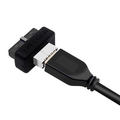 1/2/3 Piezas Adaptador USB 3.0 de 19/20 Pines a Tipo E - Convertidor de Cabezal de Panel Frontal USB 3.1 Tipo C para Placa Base
