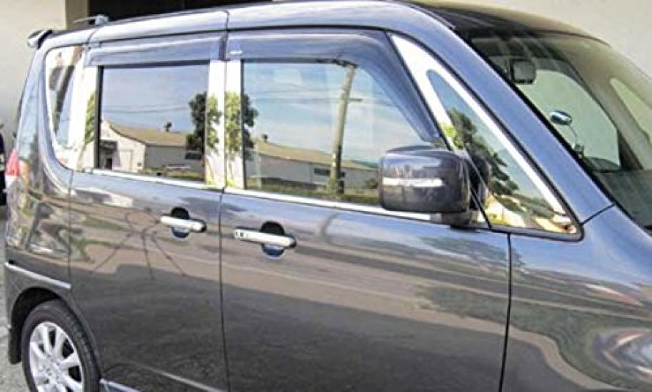 BRIGHTZ Solio Bandit MA15S Super Mirror Stainless Steel Plated Window Moulding 4PC Solio Bandit 11421 [WIN-SIL-072]