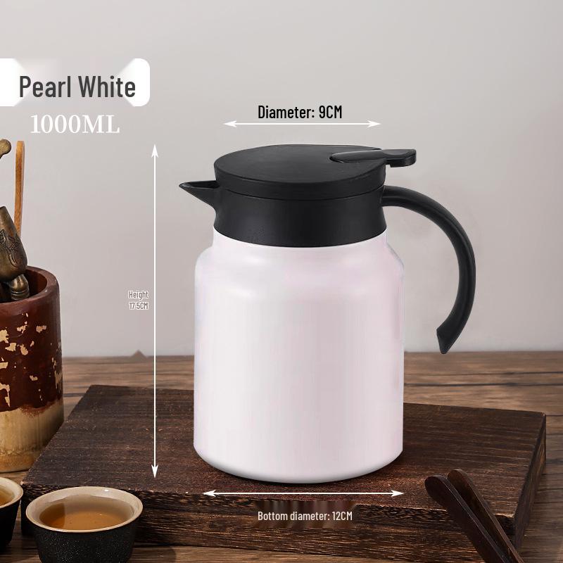 Large Capacity Stainless Steel Teapot with Tea and Water Separation & Stewing Function 1L