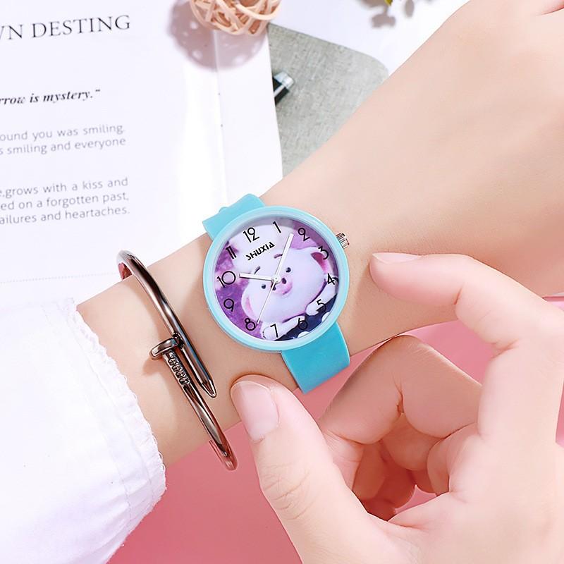 Watch Niche Jelly Candy Primary School Students Versatile Pink Simple Junior High School Cute Fashion Quartz Watch