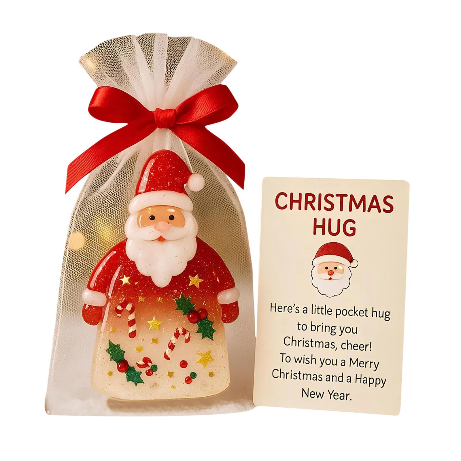 

3 шт. Різдвяний Маленький Кишеньковий Обнімашка з Карткою Заохочення Сентиментальний Святковий Сувенір Міні-Шарм для Операції Ялинка Прикраса China Mainland