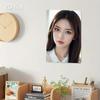 Placa de Metal com Rosto de Mulher Estilo Coreano - Pôster de Ferro com Retrato Feminino Minimalista Para Casa, Café, Bar e Presente de Natal