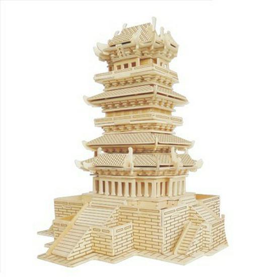 

3D Деревянная Модель Пазла - Четырехкомпонентный Уличный Прилавок Детская Игрушка