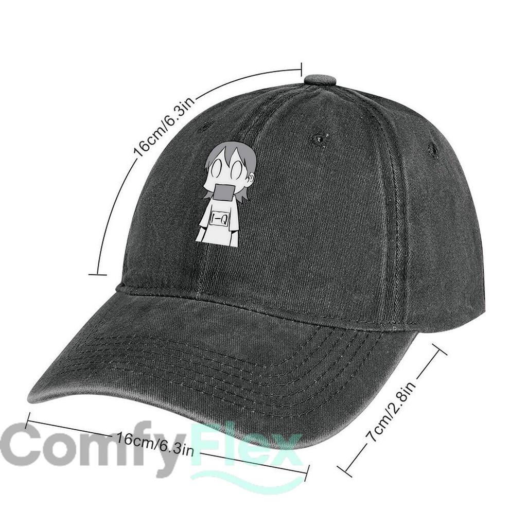 Cartoon Girl with Mask Fashion Washed Baseball Cap Hat Outdoor Activities