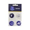 Everton FC Button Badge (Pack of 4)